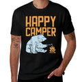 Happy Camper Bear Vacation Hiking Camp Campfire Camping Gift Comfortable T-Shirt