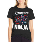 Gymnastics Ninja Boy Funny Sports Comfortable T-Shirt