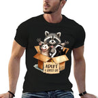 Team Trash Opossum Racoon Skunk Lover Adopt A Street Cat for Men Women  Summer-ready Fabric T-Shirt