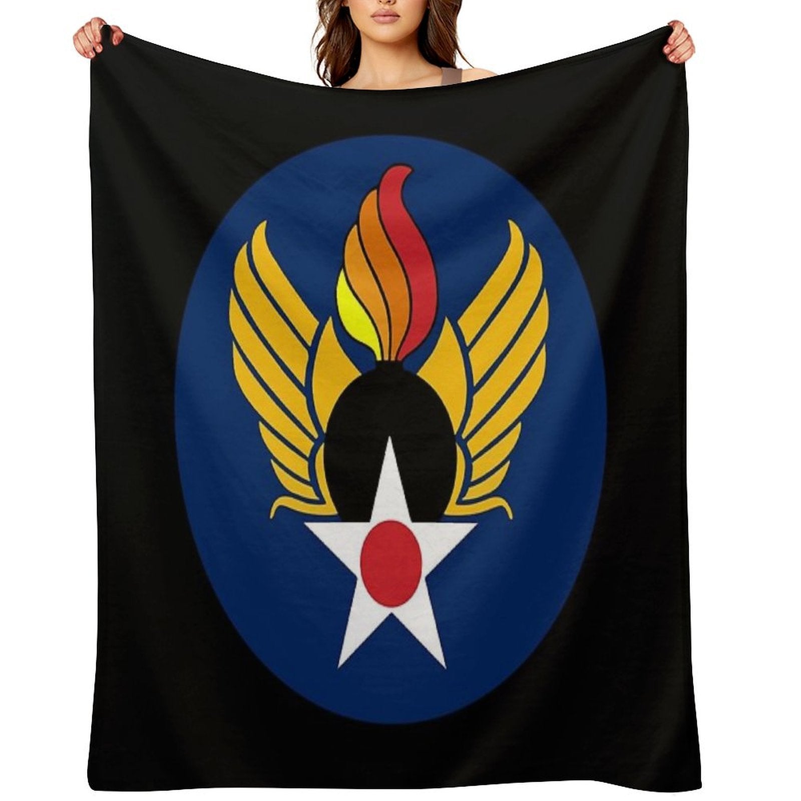USAF AMMO Pisspot Wrinkle-free Throw Blanket
