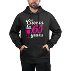 Cheers to 60 Years - Women 60th Birthday Colorfast Hoodie