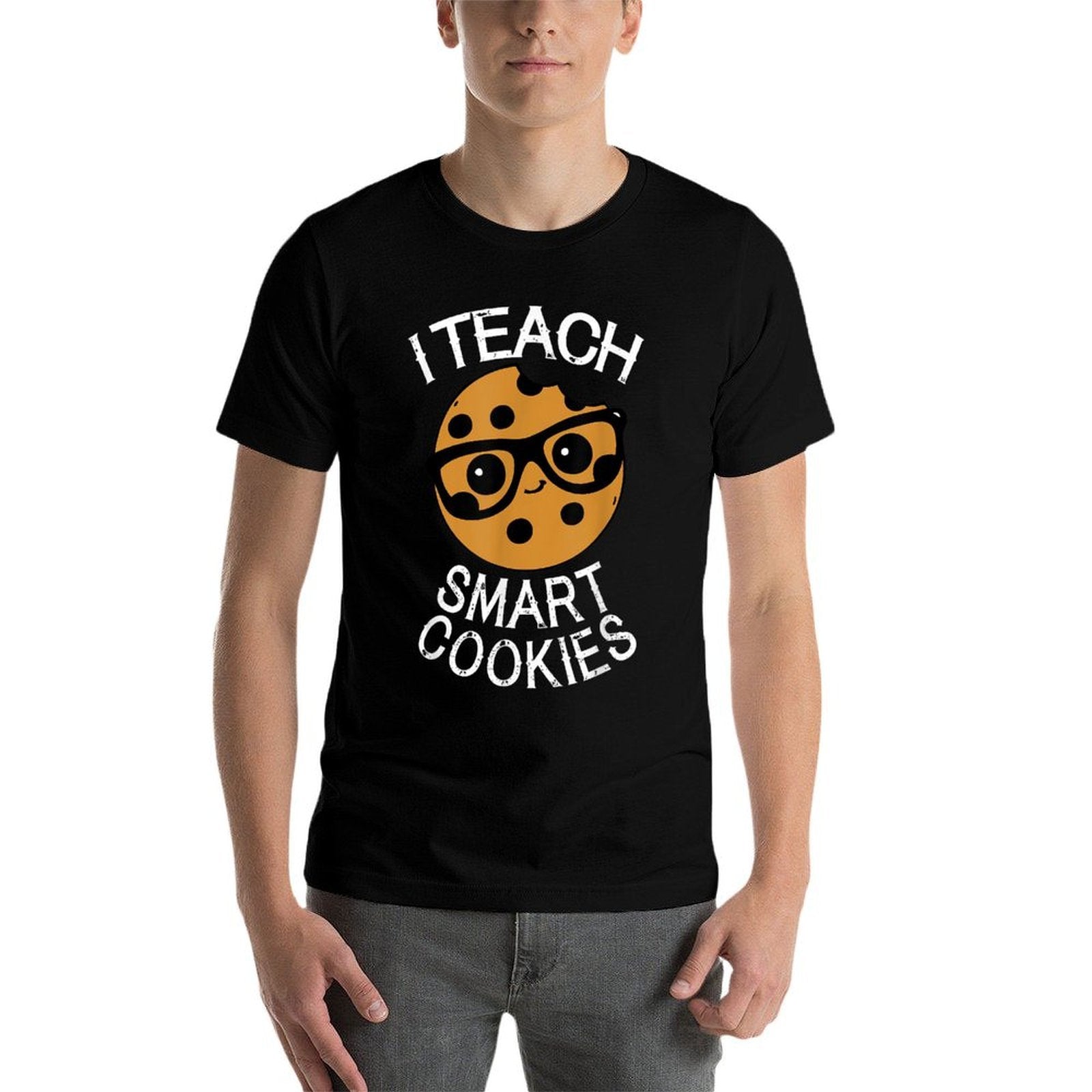 Funny Teacher I Teach Smart Cookies Nerd  Relaxed-fit T-Shirt