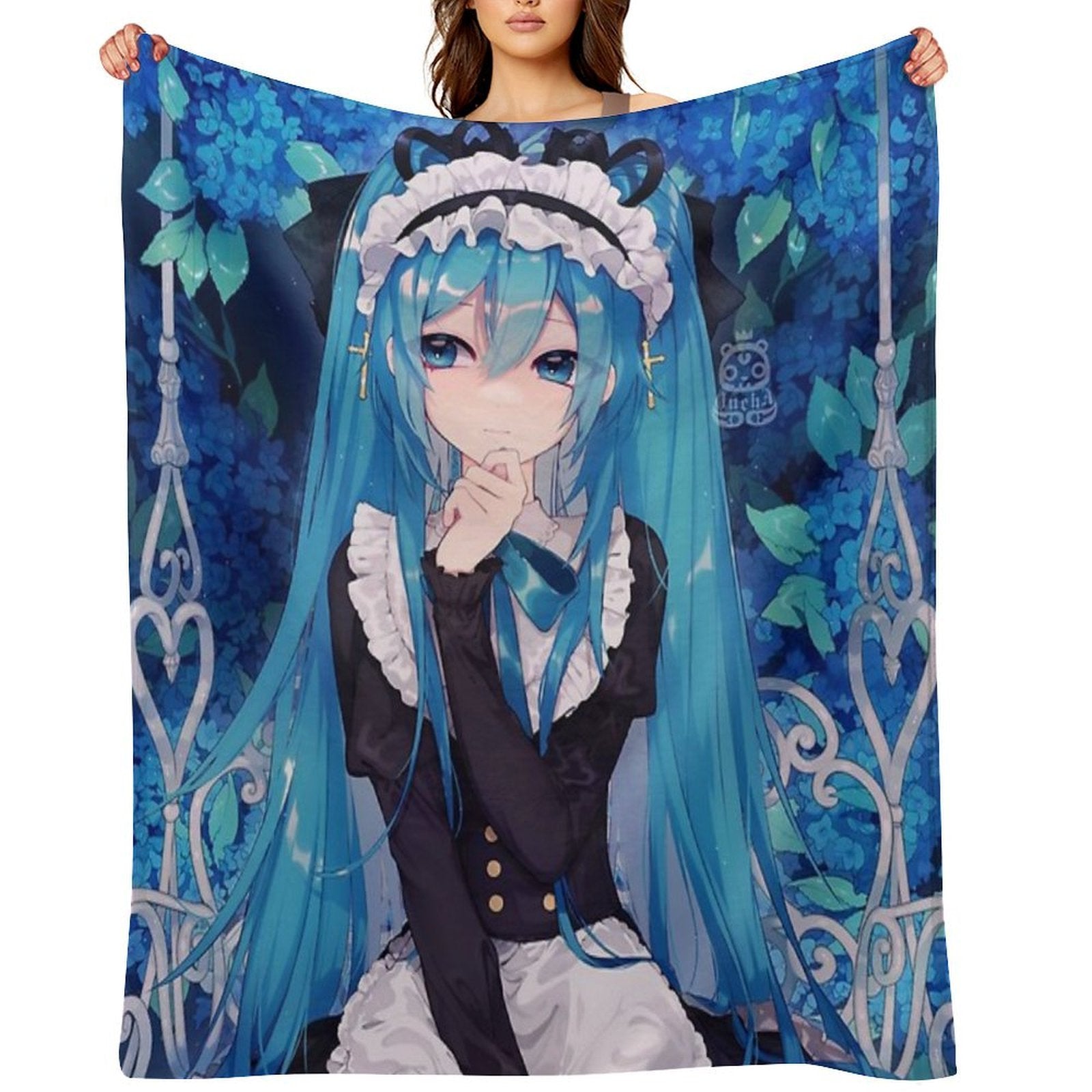 Hatsune Miku All-season Throw Blanket
