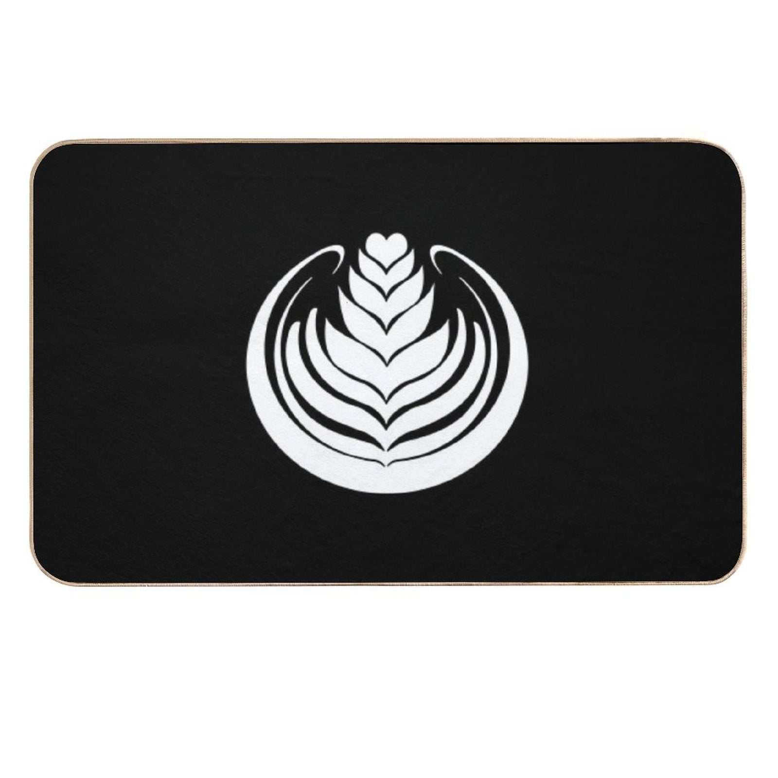 Latte Art Tulip  Slip-Resistant Bath Mat