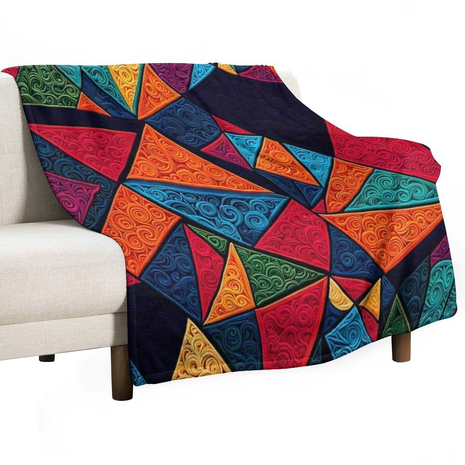 Colored Textures Series 21 Anti-pilling Throw Blanket