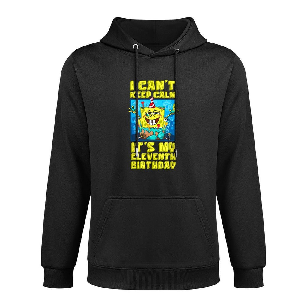 Mademark X SpongeBob SquarePants - I Can't Keep Calm Its My Eleventh Birthday 11th Birthday Boy Cotton-Polyester Blend Hoodie