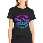 Half Hood Half Holy That Means Pray With Me Funny Christian  Tagless Design T-Shirt