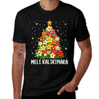 Mele Kalikimaka Christmas Tree Hawaiian Floral Pjs Xmas Wome  Odor-resistant T-Shirt