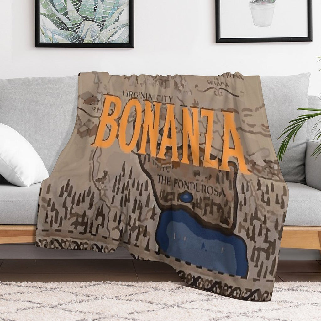Poster Logo Bonanza Shrink-resistant Throw Blanket