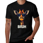 Funny Giraffe Meme BRUHnager Kids Men Women Graphic  Versatile T-Shirt