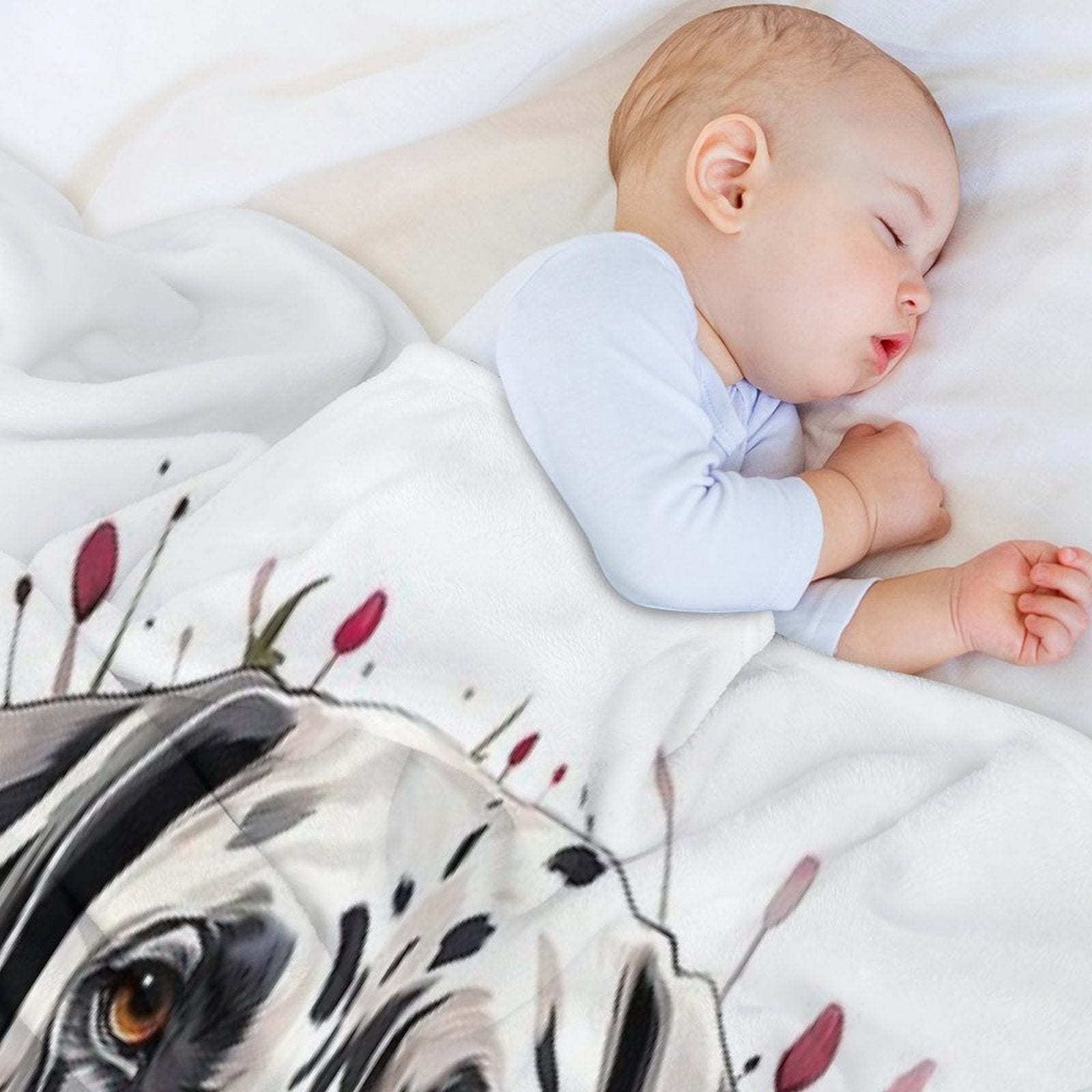 Beautiful Harlequin Great Dane Shrink-resistant Throw Blanket