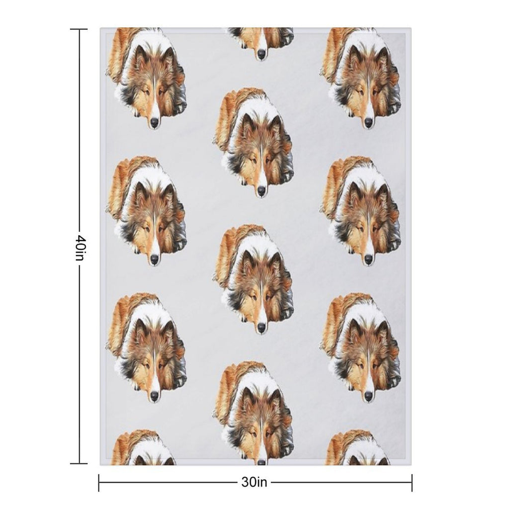 Rough Collie All-season Throw Blanket