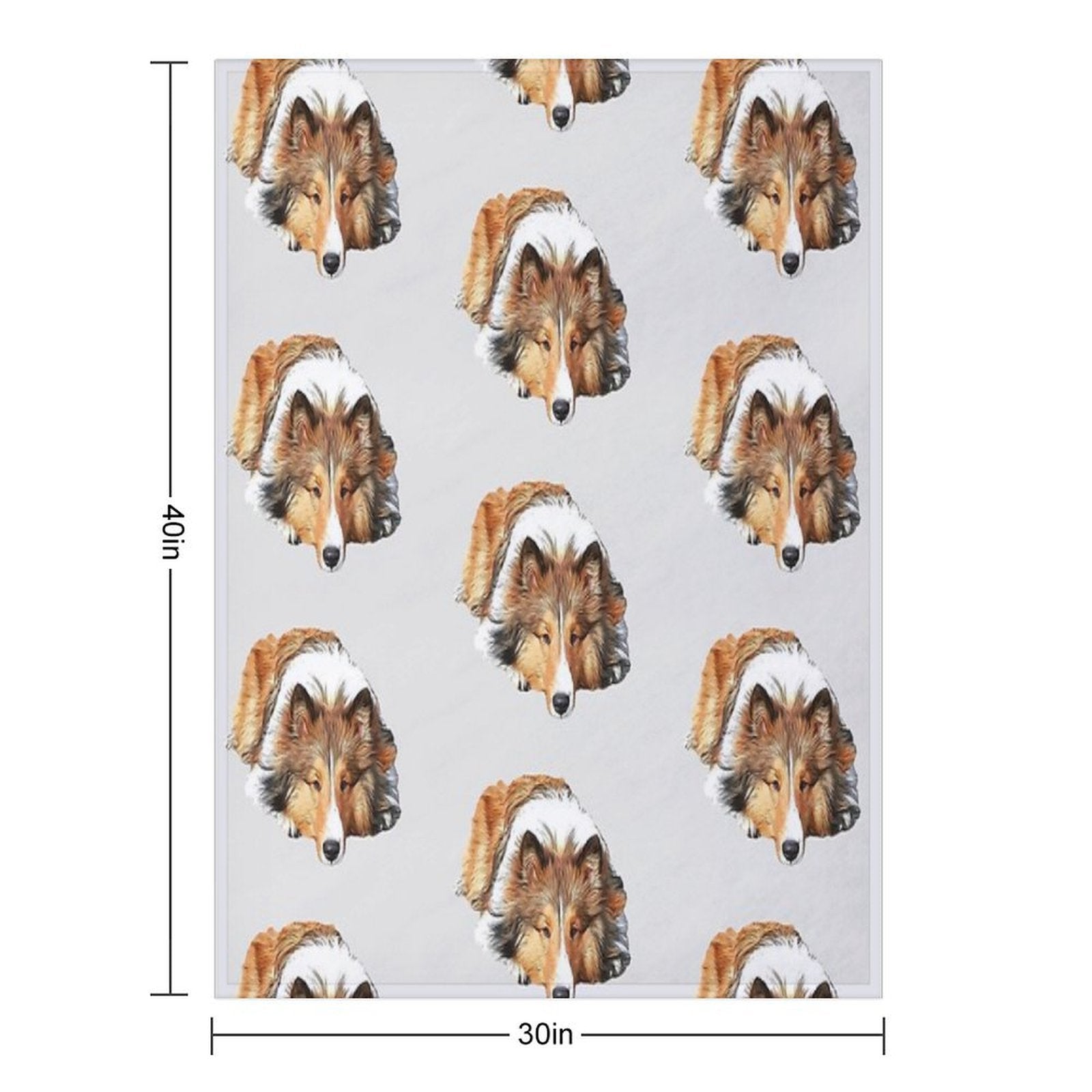 Rough Collie All-season Throw Blanket