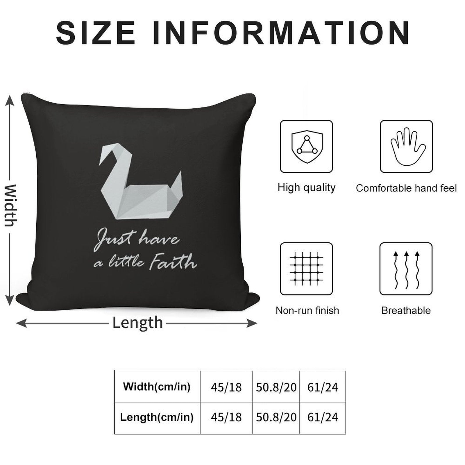 Just Have A Little Faith - Prison Break Soft Short Plush Fabric Throw Pillow