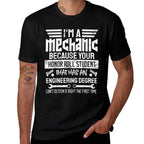 Mechanic Car Guy Mechanics DIY Handyman Garage Repair Shop  Wrinkle-resistant T-Shirt