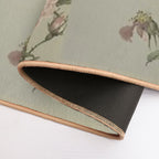 Vintage Bee And Flower  Easy To Clean Bath Mat