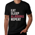 Funny Eat, Sleep, Alabama, Repeat  Alabama Fan  Moisture-wicking T-Shirt