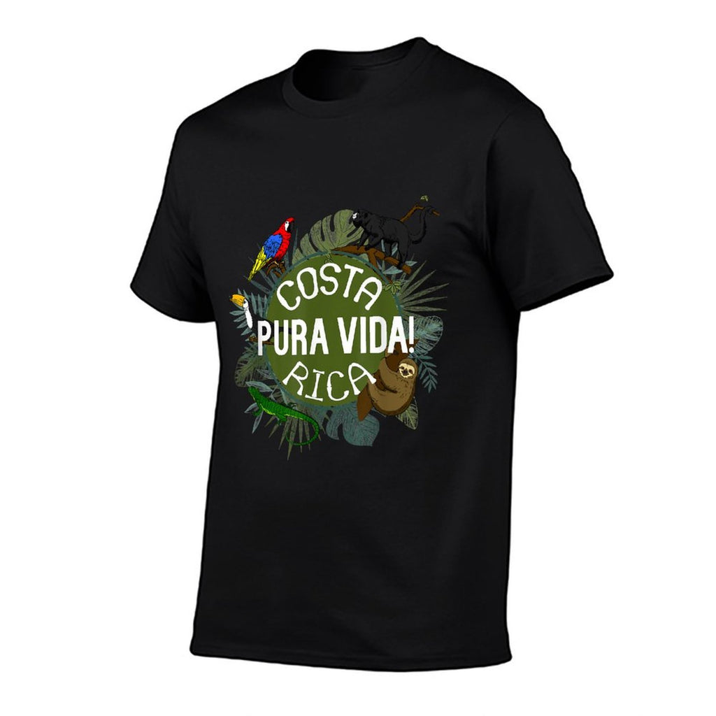 Pura Vida Costa Rica! Party Animals!  Rolled Sleeves T-Shirt