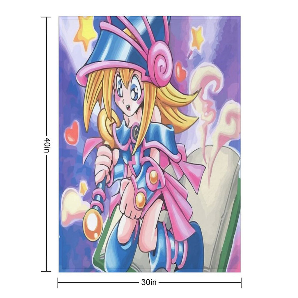 Toon Black Magic Girl Multi-functional Throw Blanket