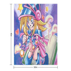 Toon Black Magic Girl Multi-functional Throw Blanket