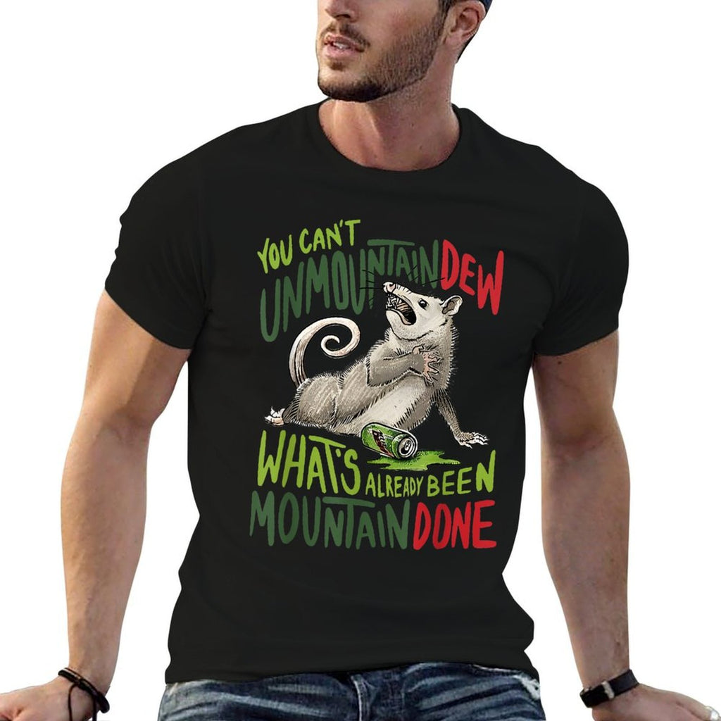 You Can’t Unmountain Dew What’s Already Been Mountain Done  Oversized Silhouette T-Shirt