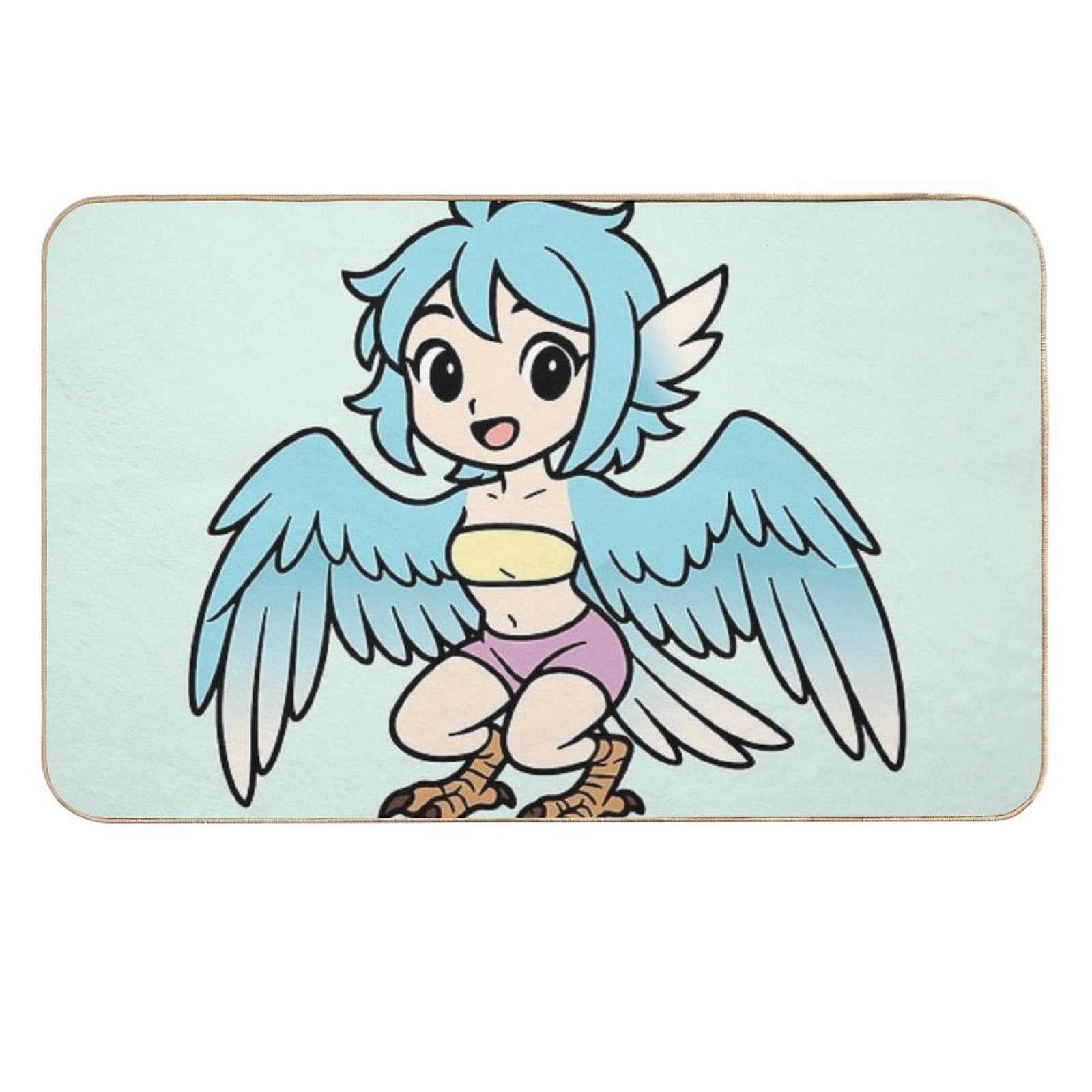Kipi The Harpy  Slip-Resistant Bath Mat