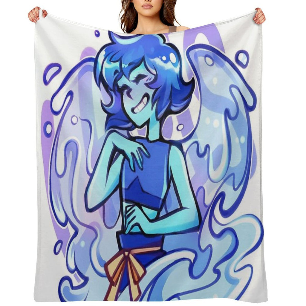 Lapis Lazuli Eco-conscious Throw Blanket