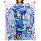 Lapis Lazuli Eco-conscious Throw Blanket