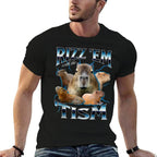 Rizz Em With The Tism Capybara Funny Oddly Dank Meme  Wrinkle-resistant T-Shirt