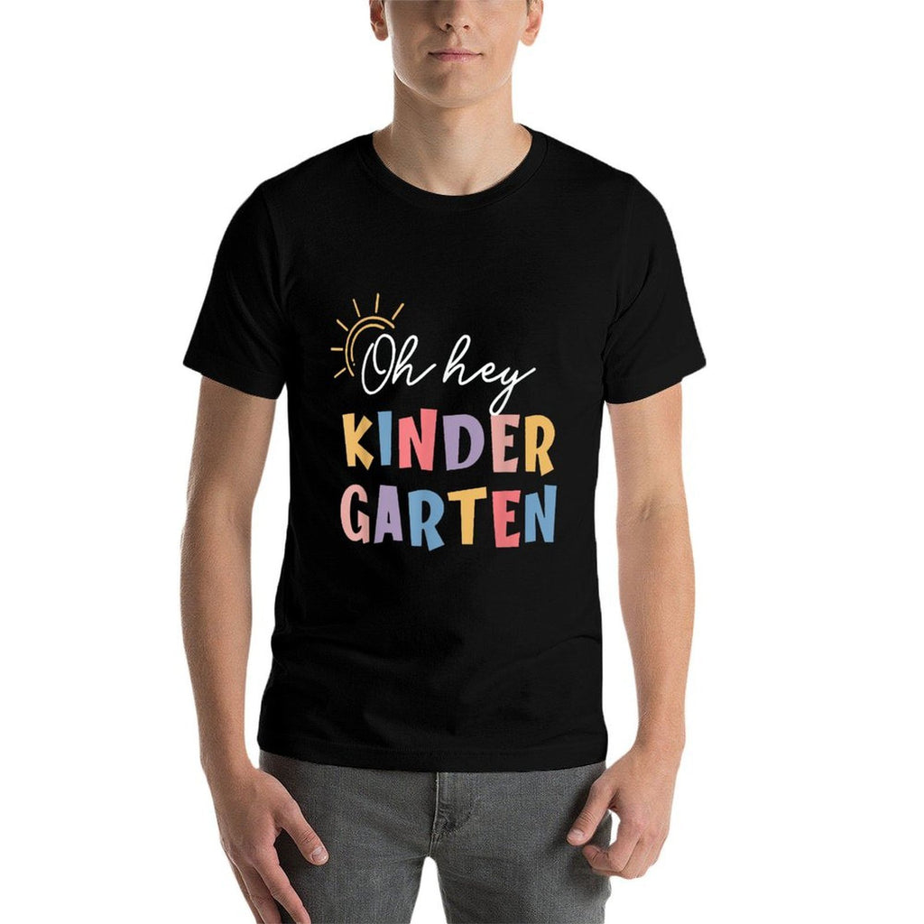 Oh Hey Kindergarten Teacher Cute Back To School Men Women Girls Kids  Graphic-printed T-Shirt