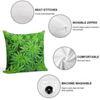 Marijuana Cannabis Weed Pot Plants Soft Multiple Sizes Throw Pillow