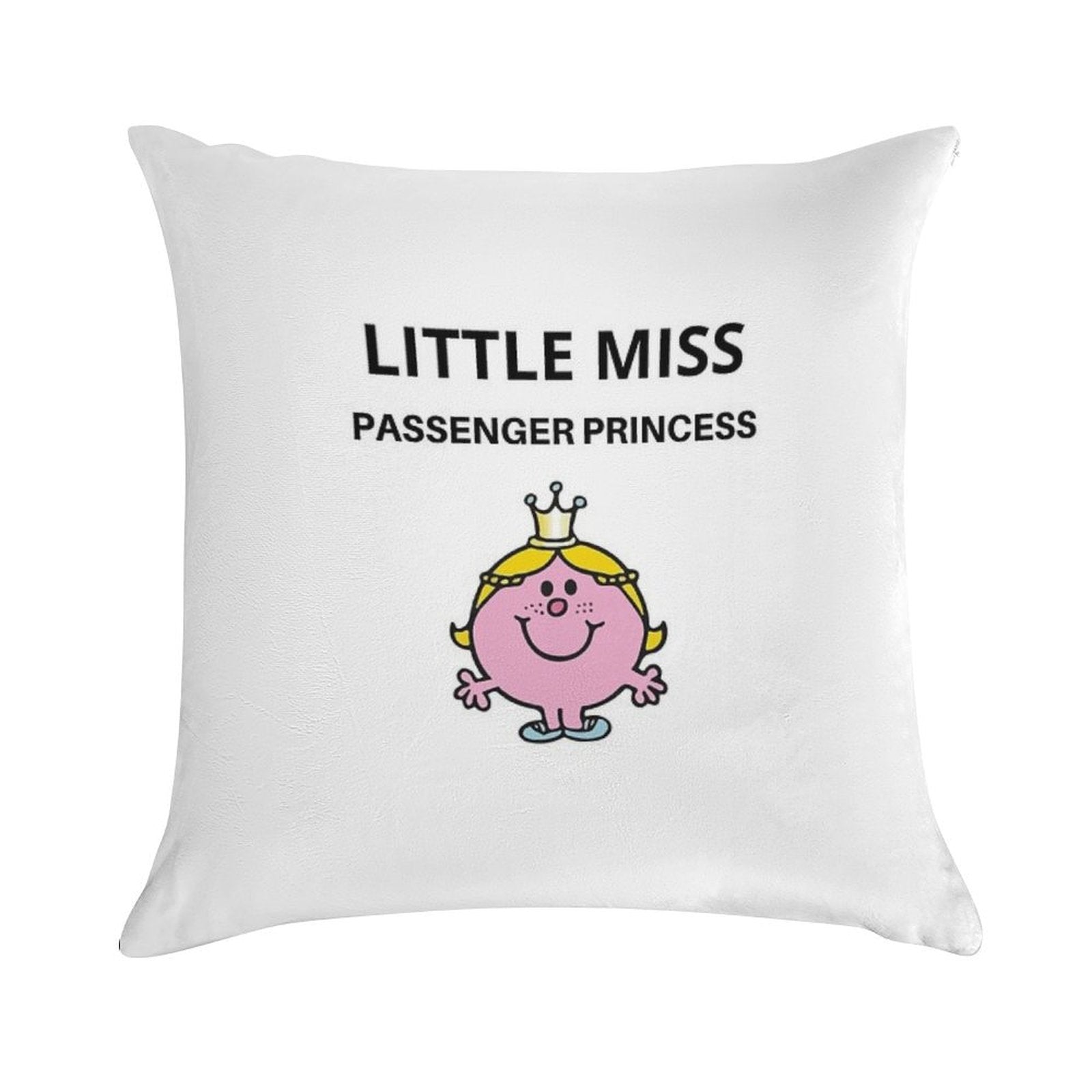 Little Miss Passenger Princess Soft Bedroom Essential Throw Pillow