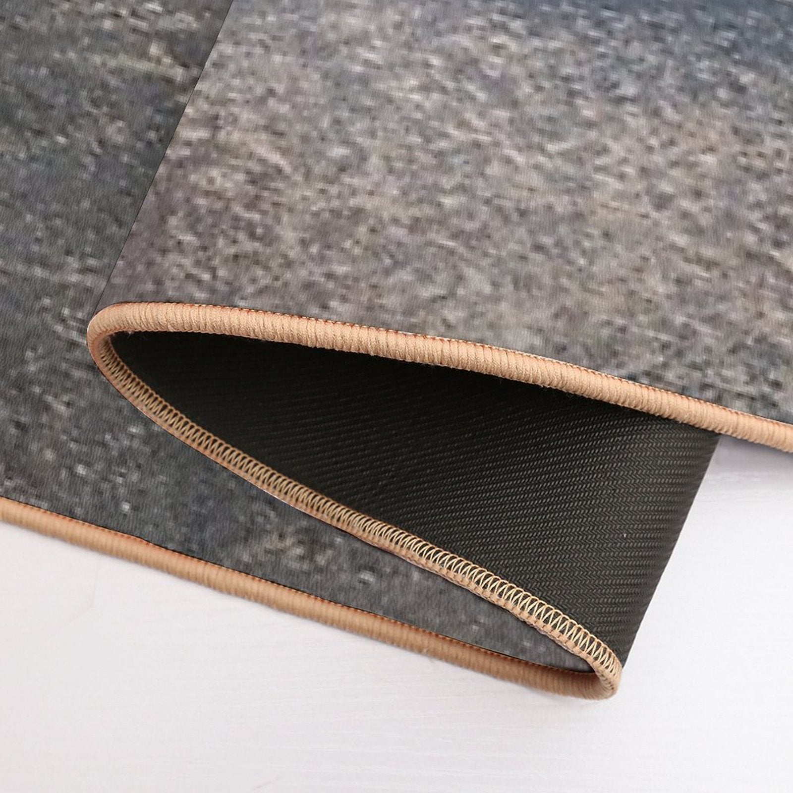 Rainbow Mountain (胭脂山),  Qinghai, China  Fade-Resistant Bath Mat