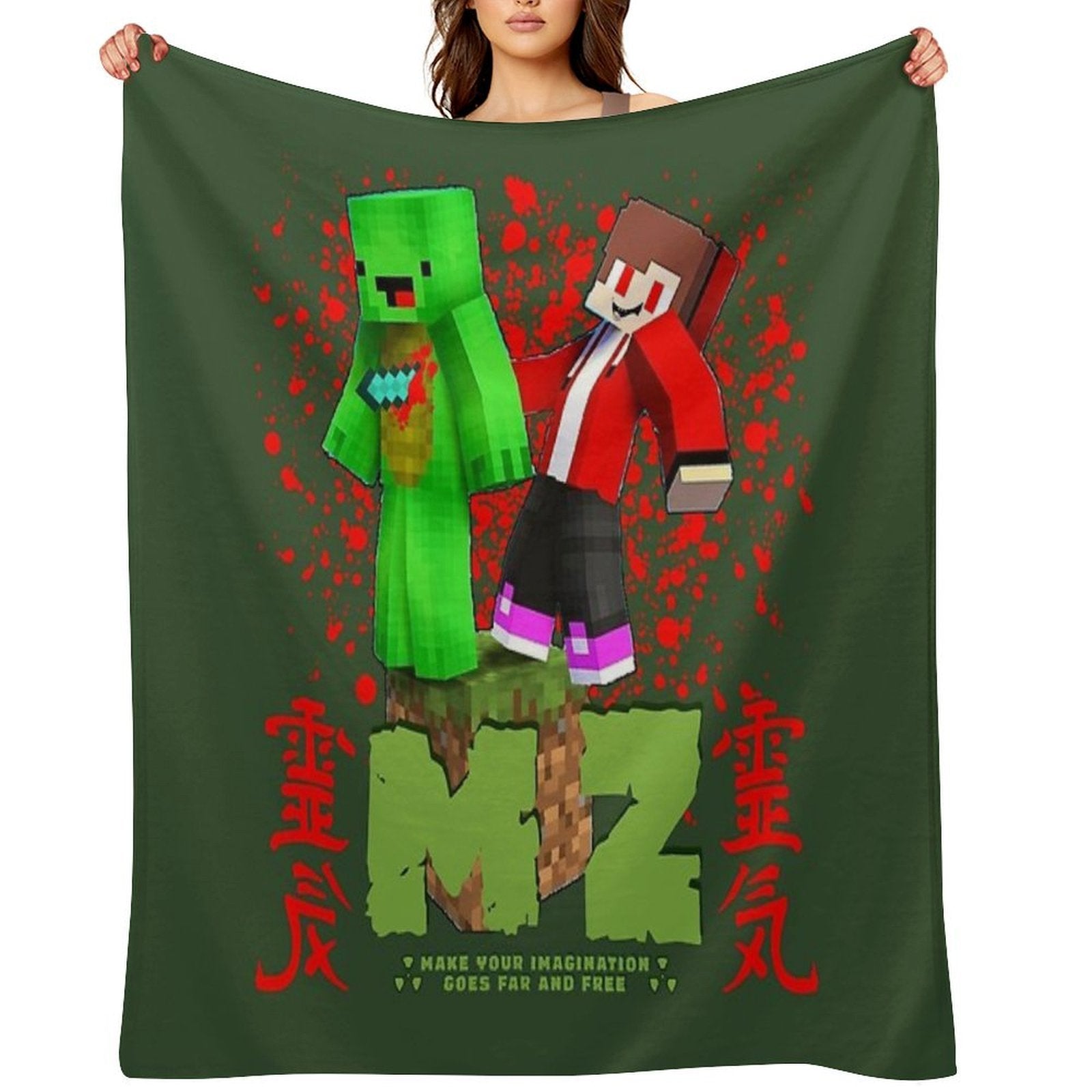 JJ's Maizen And Mikey Machine-washable Throw Blanket