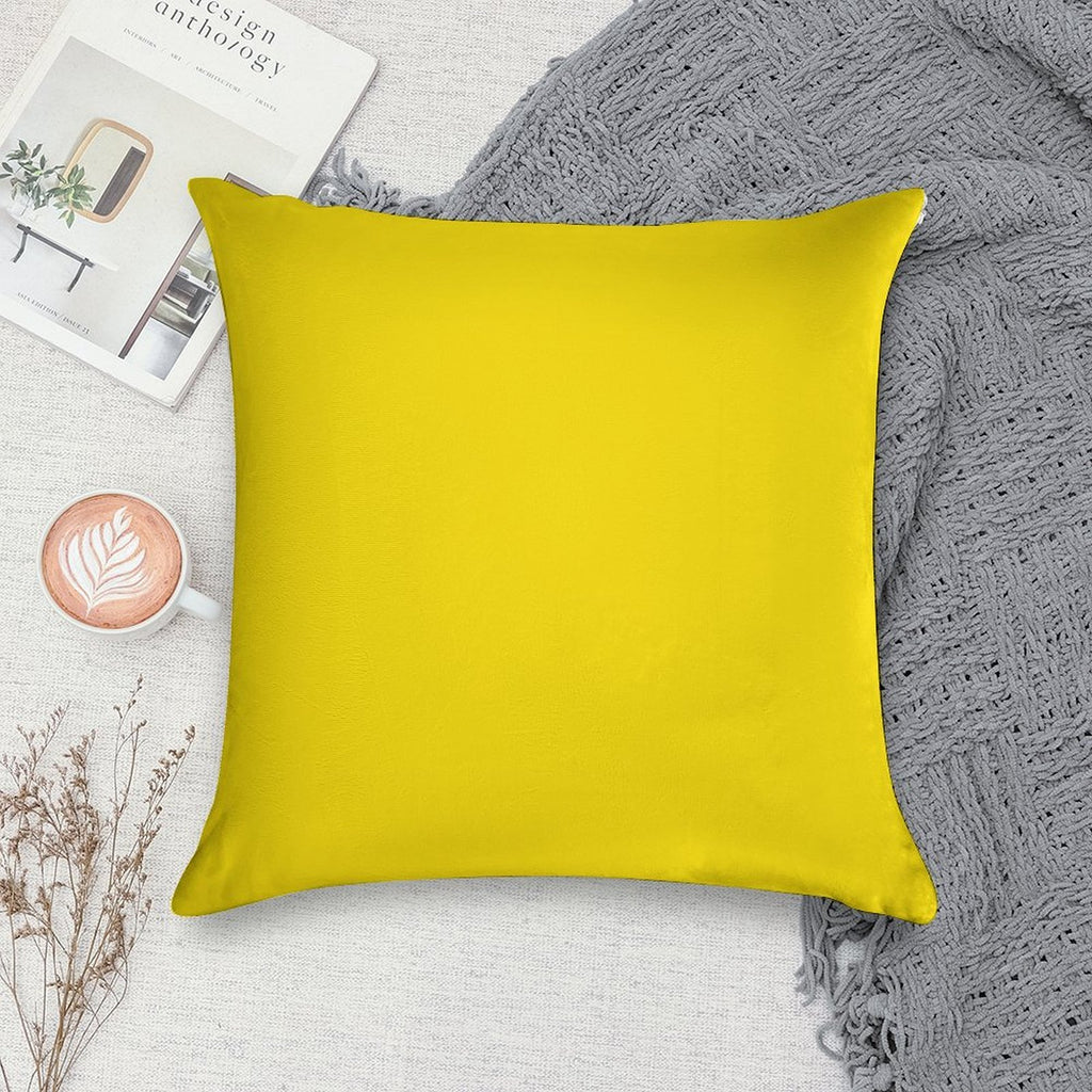 VERY VIVID YELLOW - THE VERY VIVID RANGE- 100 SHADES OF YELLOW ON OZCUSHIONS Soft Style Accent Throw Pillow