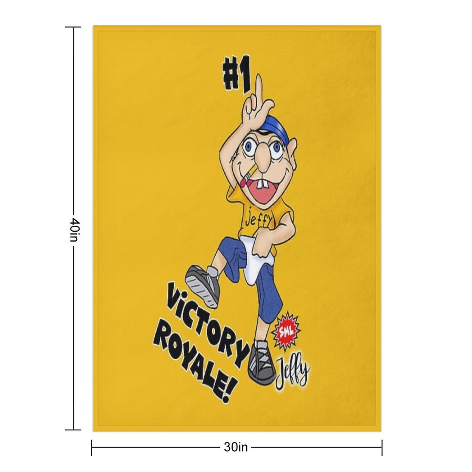 Jeffy Victory Royale Funny Dance Multi-functional Throw Blanket
