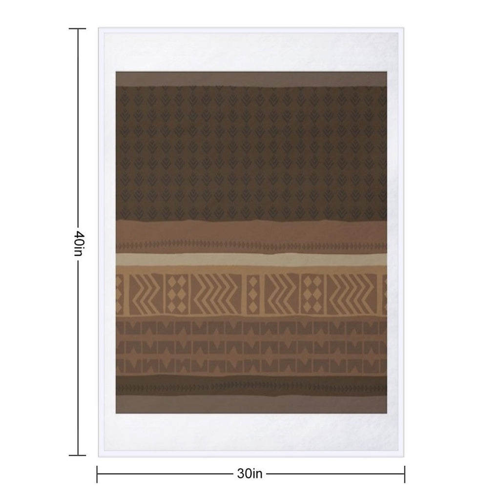 Decorative Ethnic Shrink-resistant Throw Blanket