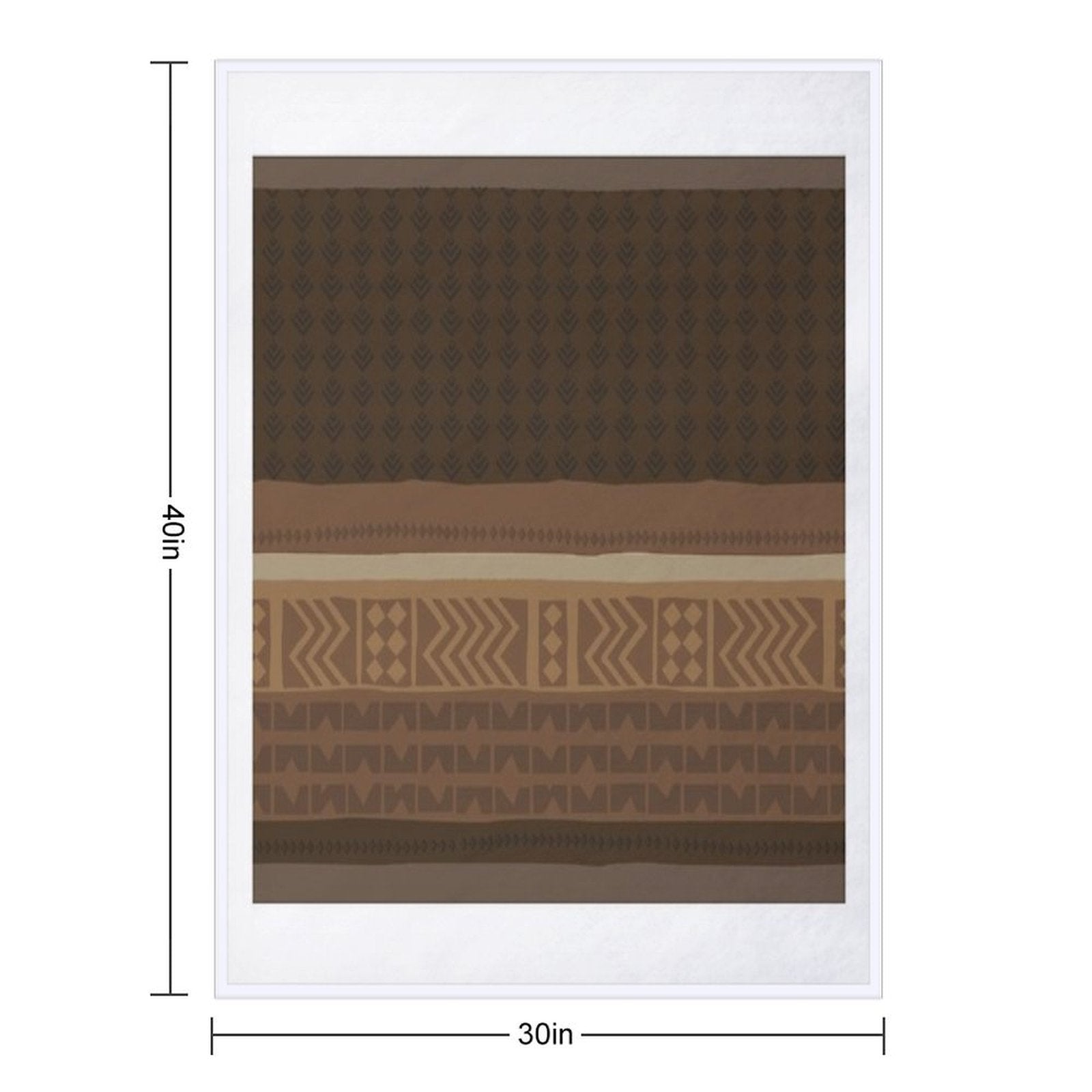 Decorative Ethnic Shrink-resistant Throw Blanket