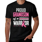 Proud Grandson Of A Warrior Grandma Breast Cancer Awareness  Classic T-Shirt