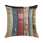 The Old Books Soft Washable Throw Pillow