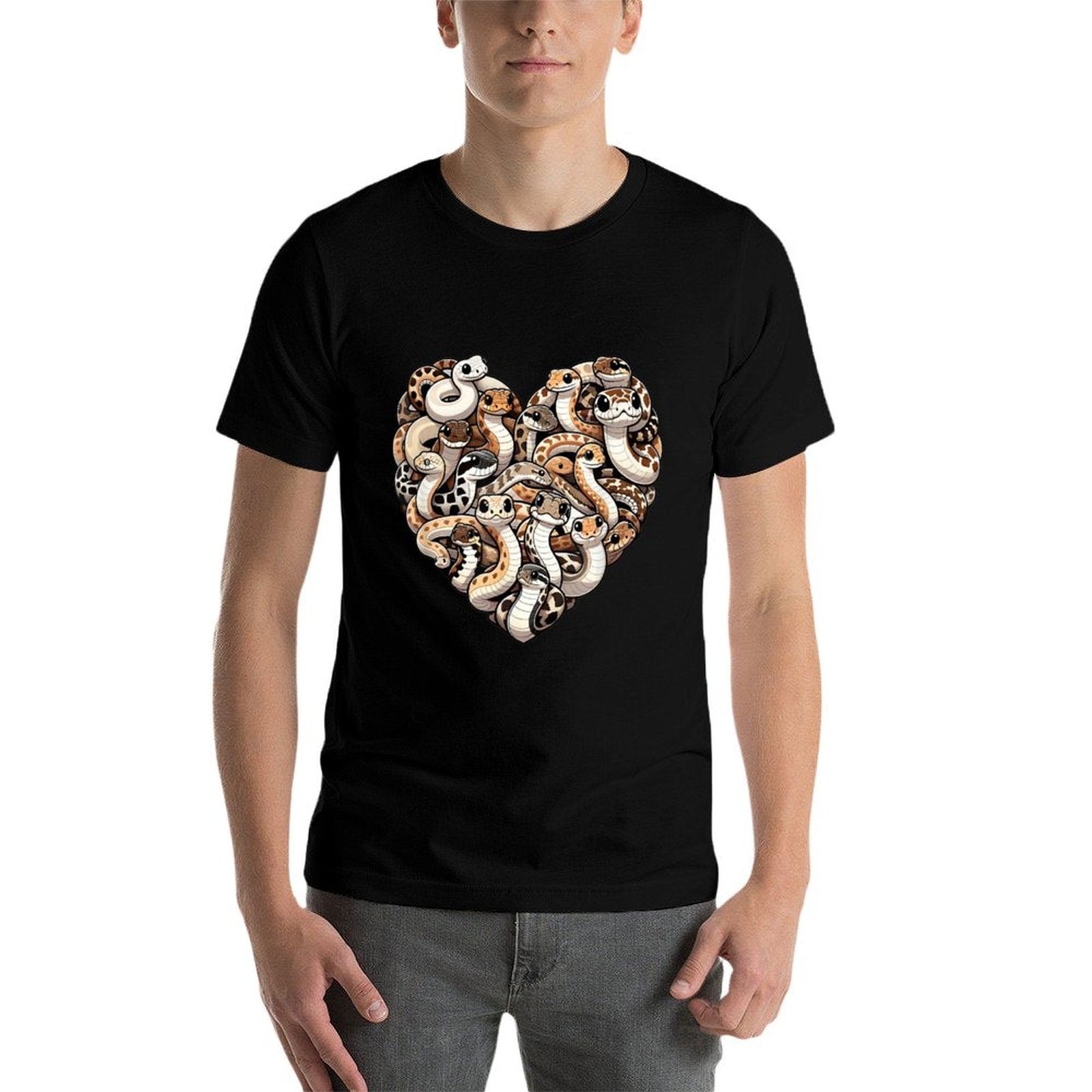 Hognose Snake Lover Puff Adder Snakes  High-quality Stitching T-Shirt