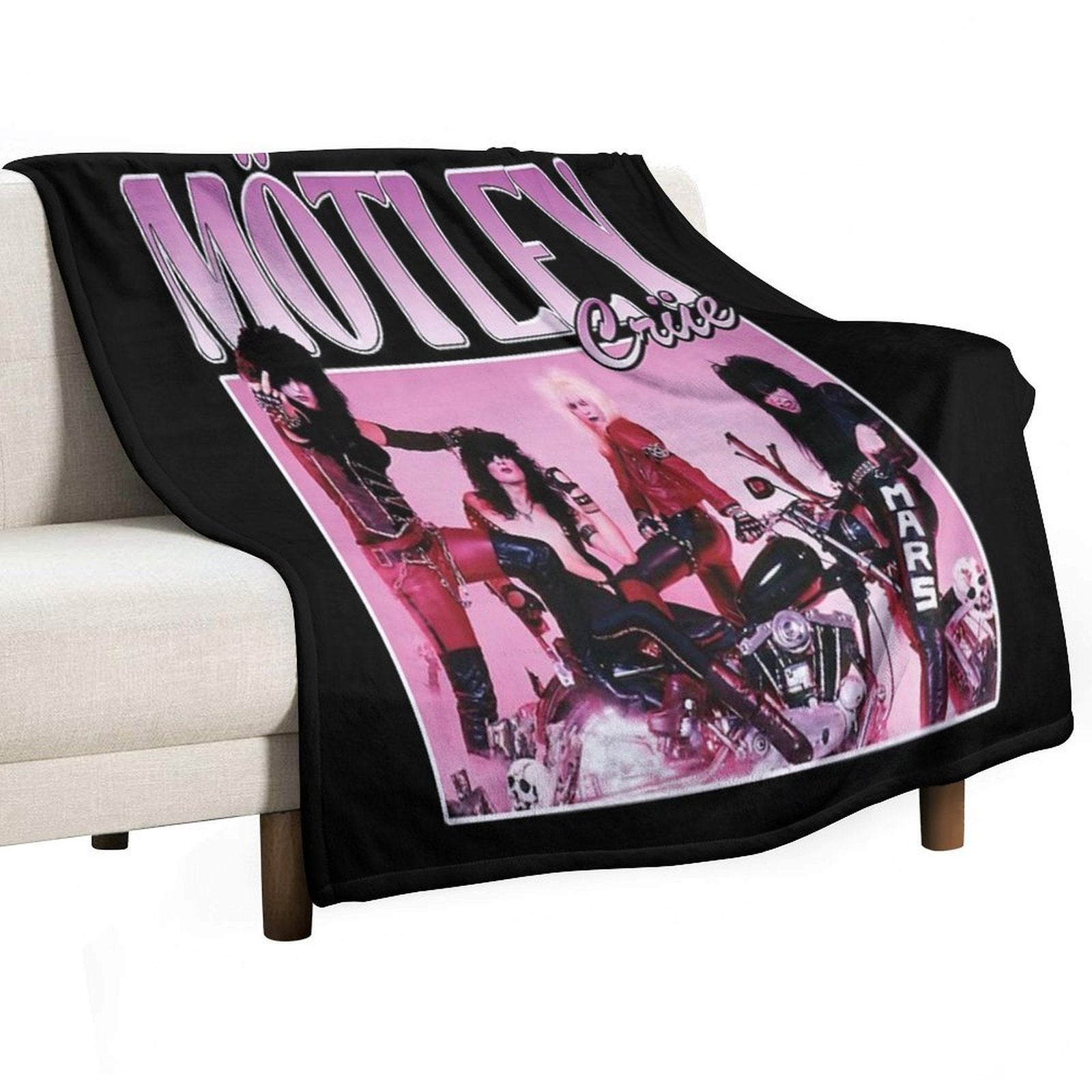 CRUE SHIRT Machine-washable Throw Blanket