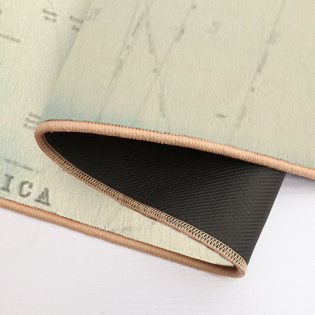 Vintage Map of The Caribbean  Pet-Safe Bath Mat