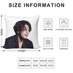 Jungkook Long Hair Hot Soft Multiple Sizes Throw Pillow