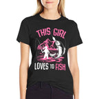 This Girl Loves To Fish Fishing Girls  Classic T-Shirt