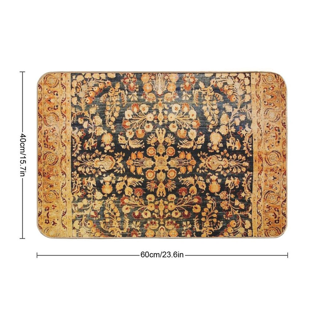 Antique Persian Khorassan Rug  Versatile Bath Mat