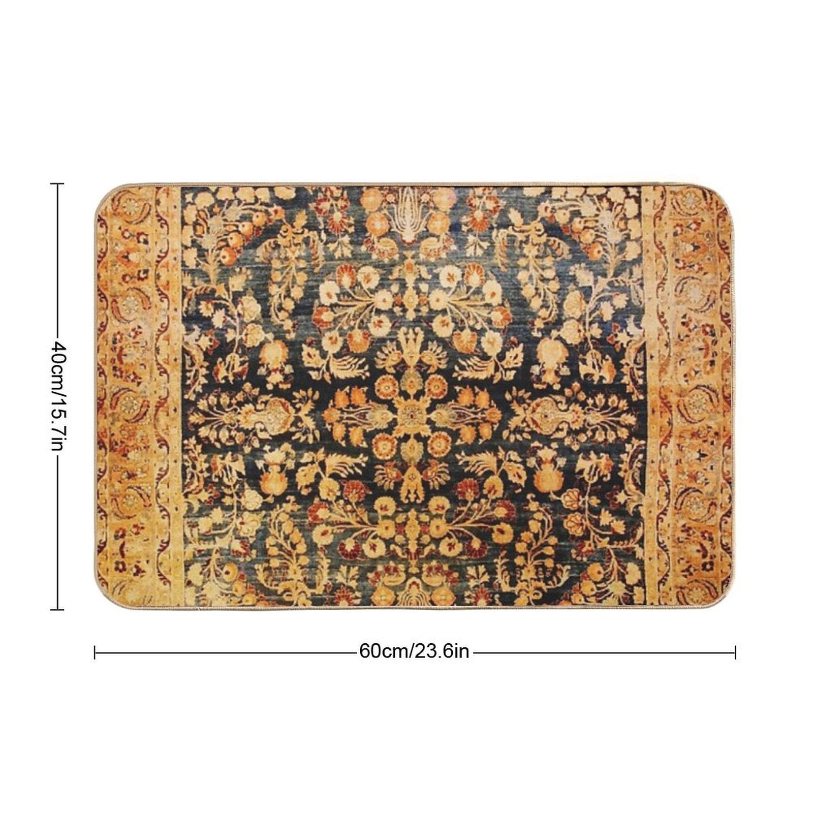 Antique Persian Khorassan Rug  Versatile Bath Mat