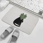 Cat And Plant 14 Monster-a  Slip-Resistant Bath Mat