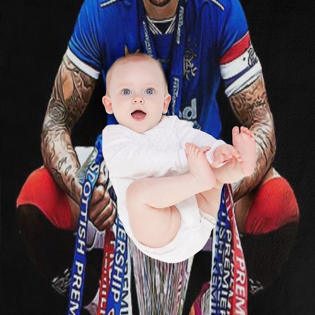 James Tavernier Celebration with Trophy Anti-pilling Throw Blanket
