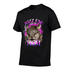 Autism Funny Rizz Em With The Tism Meme Autistic Otter  Vintage-inspired T-Shirt